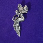seated fairy silver pendant